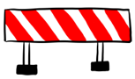 Baustellenschranke